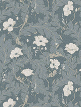 Scalamandre Charlotta Petrol Wallpaper