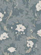 Scalamandre Charlotta Petrol Wallpaper