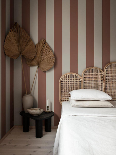 Scalamandre Magnus Burgundy Wallpaper