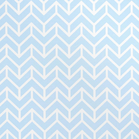 Schumacher Chevron Indoor/Outdoor Sky Fabric