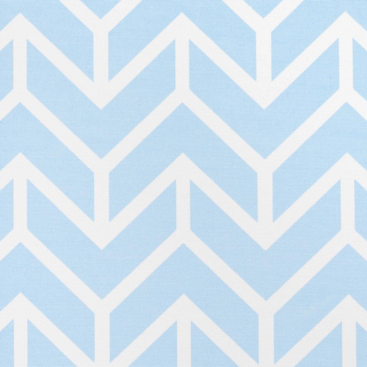 Schumacher Chevron Indoor/Outdoor Sky Fabric