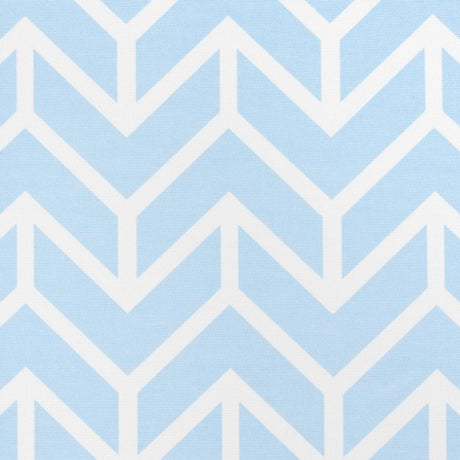 Schumacher Chevron Indoor/Outdoor Sky Fabric