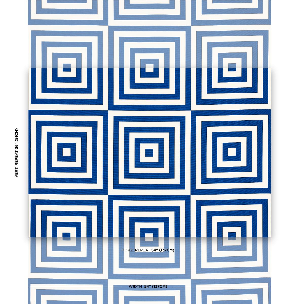 Schumacher Roxbury Indoor/Outdoor Navy Fabric