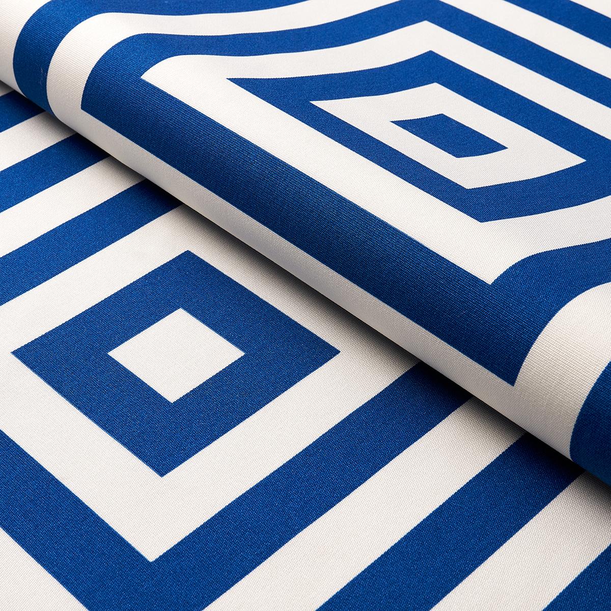 Schumacher Roxbury Indoor/Outdoor Navy Fabric