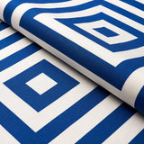 Schumacher Roxbury Indoor/Outdoor Navy Fabric