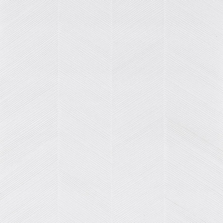 Schumacher Chevron Texture White Wallpaper
