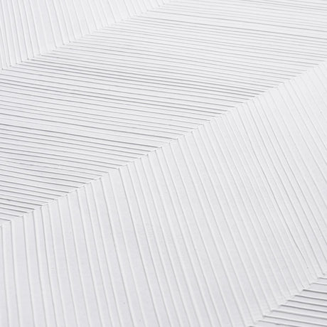 Schumacher Chevron Texture White Wallpaper