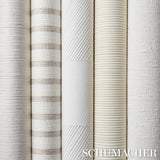 Schumacher Paper Stripe White Wallpaper