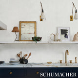 Schumacher Paper Stripe White Wallpaper