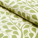 Schumacher Kayon Sisal Panel Soft Green Wallpaper