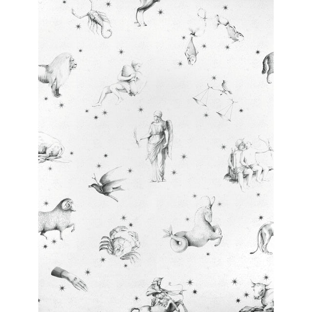 Schumacher Pilar Panel Set Grisaille Wallpaper