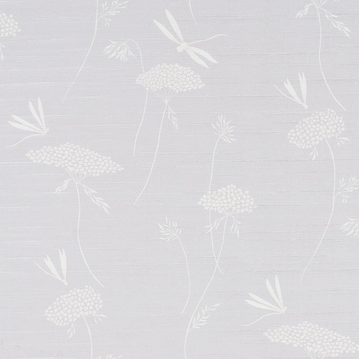 Schumacher La Libellule Silk Moonstone Wallpaper