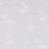Schumacher La Libellule Silk Moonstone Wallpaper