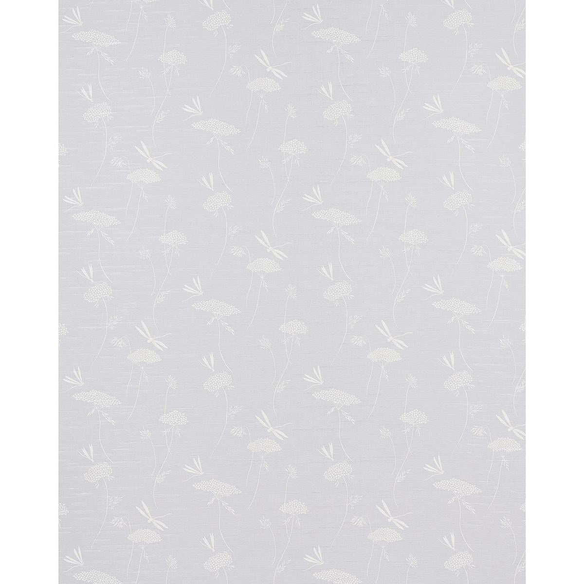 Schumacher La Libellule Silk Moonstone Wallpaper