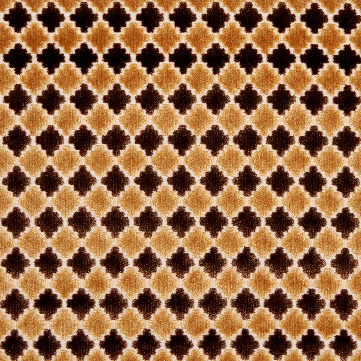 Schumacher Marrakesh Velvet Chocolate Brown Fabric