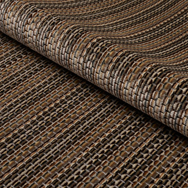 Schumacher Downtown Velvet Sepia Fabric