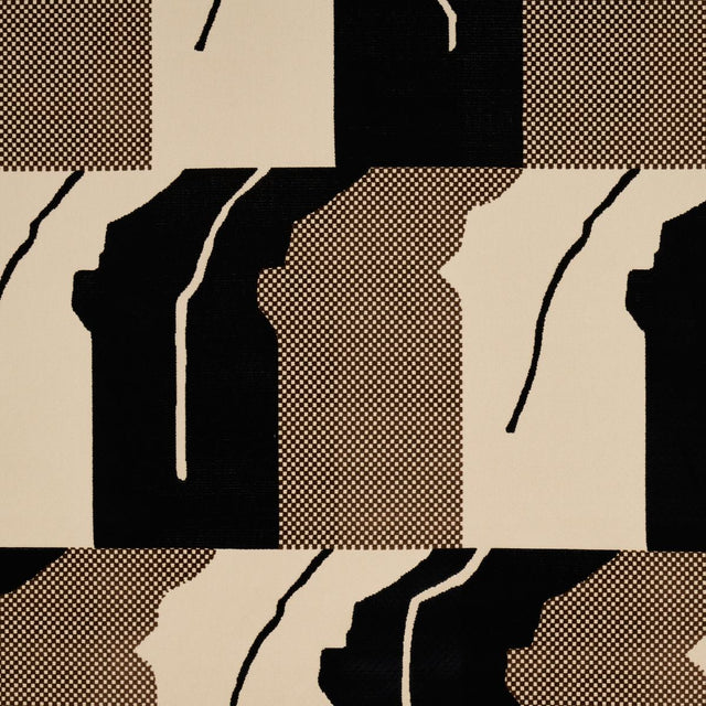 Schumacher Gustavian Dance Velvet Chocolate Fabric