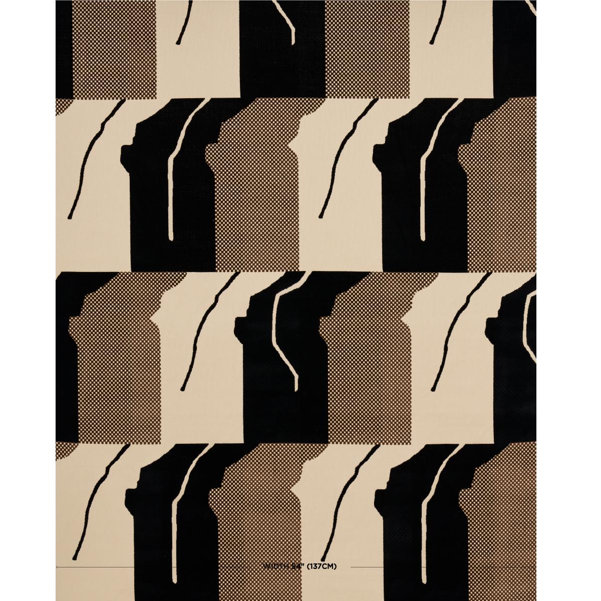 Schumacher Gustavian Dance Velvet Chocolate Fabric