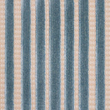 Schumacher Chimay Stripe Velvet Ciel Fabric