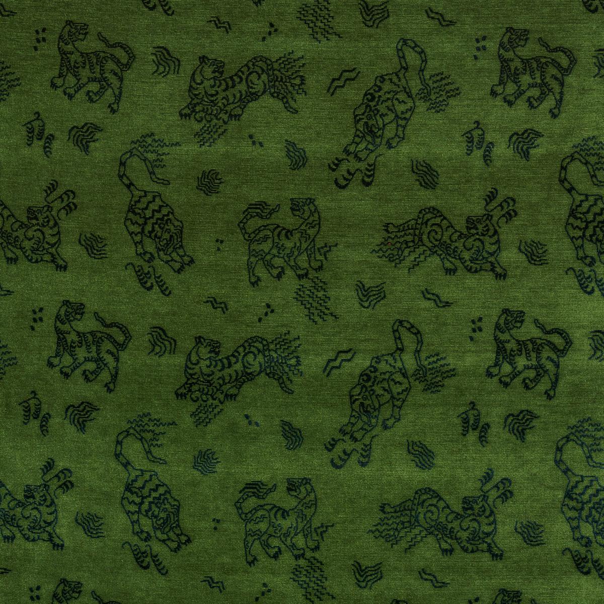 Schumacher Kinabalu Velvet Emerald Fabric