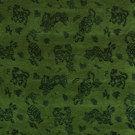 Schumacher Kinabalu Velvet Emerald Fabric