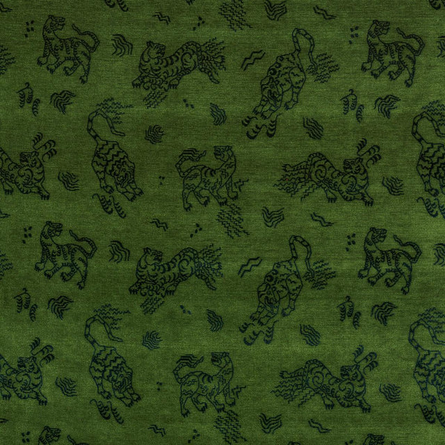 Schumacher Kinabalu Velvet Emerald Fabric