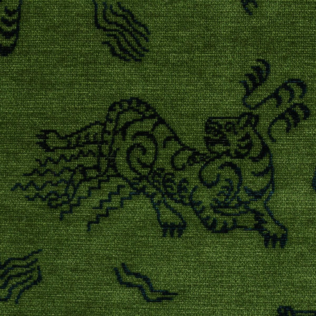 Schumacher Kinabalu Velvet Emerald Fabric