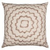 Schumacher Dove 24" x 24" Feather Bloom Pillow