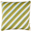 Schumacher Khaki 20" x 20" Dina Stripe 20" Pillow