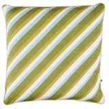 Schumacher Khaki 20" x 20" Dina Stripe 20" Pillow