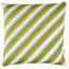 Schumacher Khaki 20" x 20" Dina Stripe 20" Pillow