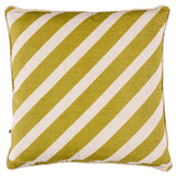 Schumacher Khaki 20" x 20" Dina Stripe 20" Pillow