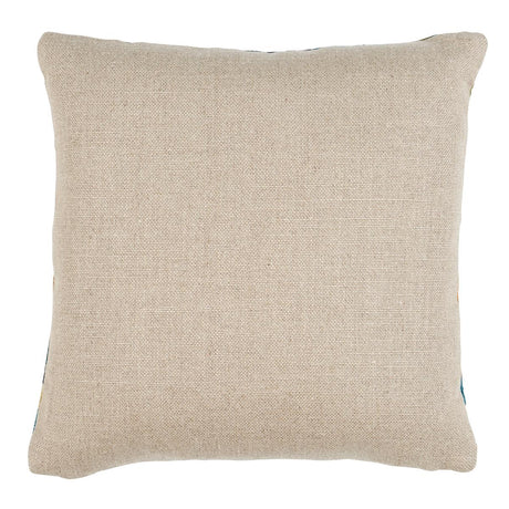 Schumacher Document 14" x 14" Gerry Embroidery Pillow A