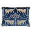 Schumacher Sapphire 16" x 12" Woodland Leopard Velvet Pillow