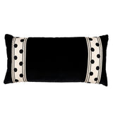 Schumacher Ivory Noir 24" x 12" Bianca Pillow