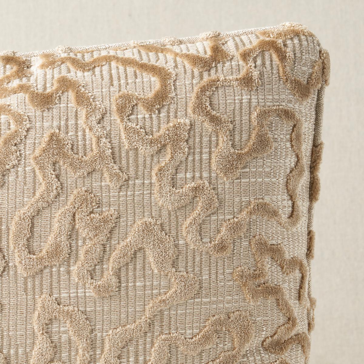 Schumacher Janis Velvet Champagne 16" x 12" Pillow