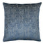 Schumacher Midnight Blue 20" x 20" Lisboa Velvet Pillow