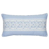 Schumacher Indigo 24" x 12" Jasmine I/O Pillow