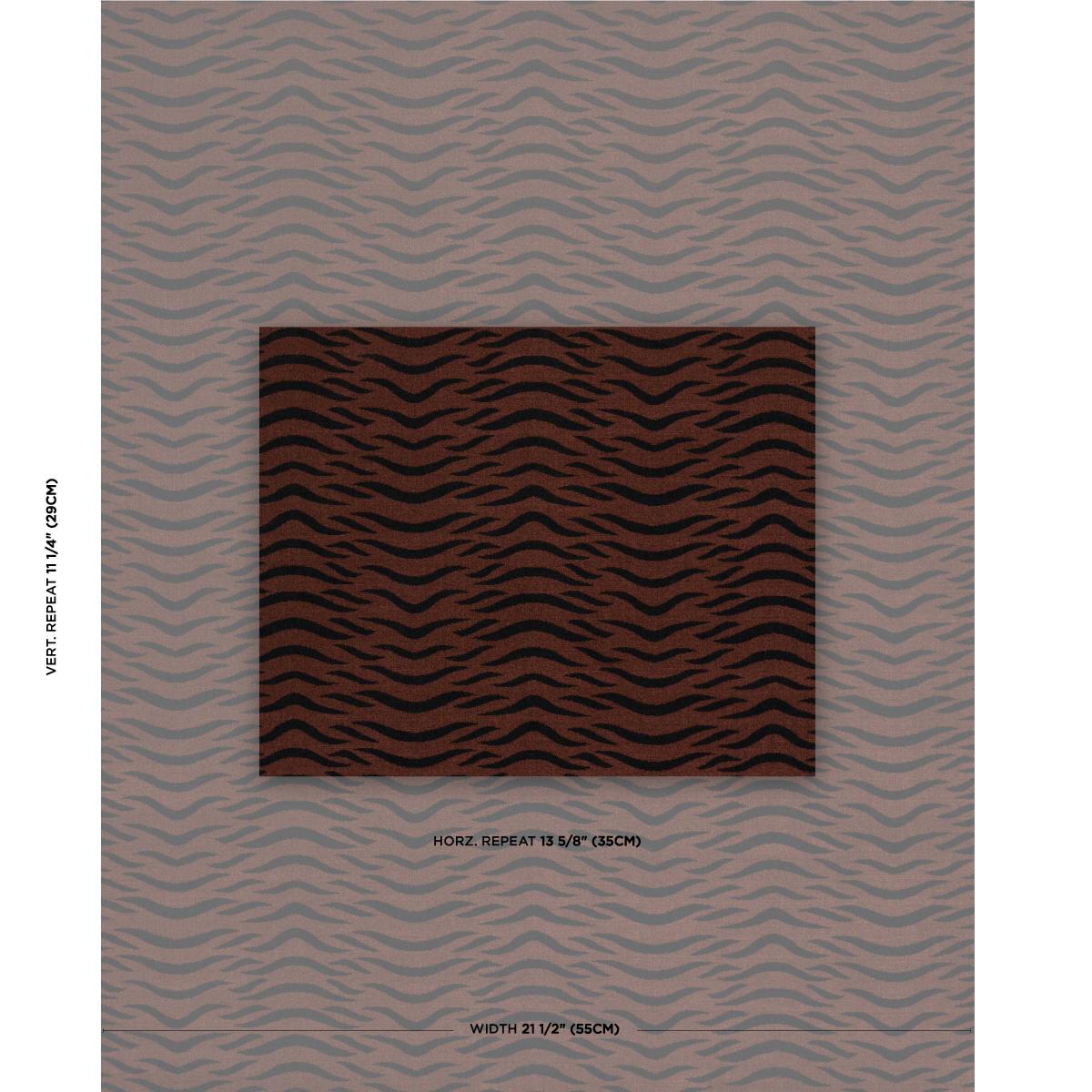 Schumacher Sabi Tiger Velvet Java Fabric