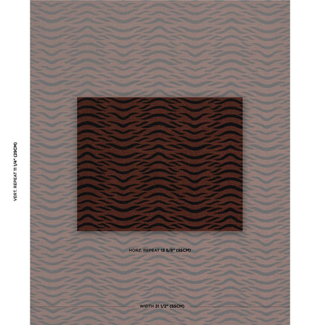 Schumacher Sabi Tiger Velvet Java Fabric