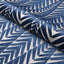Schumacher Zebra Velvet Silver Blue Fabric