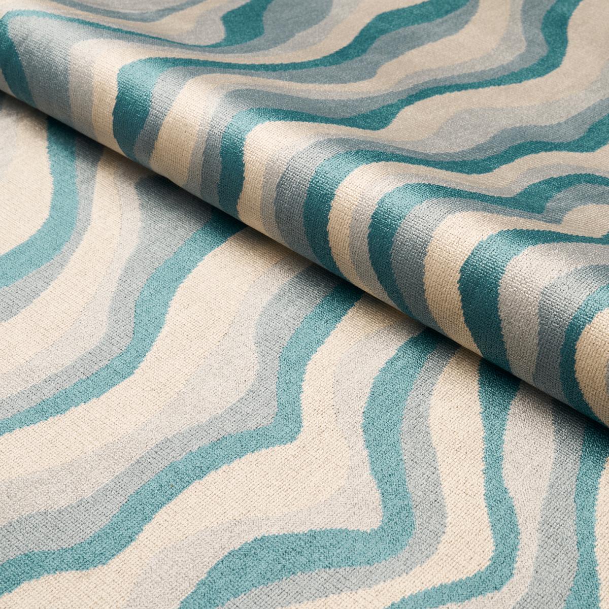 Schumacher Swirl Velvet Mineral Fabric