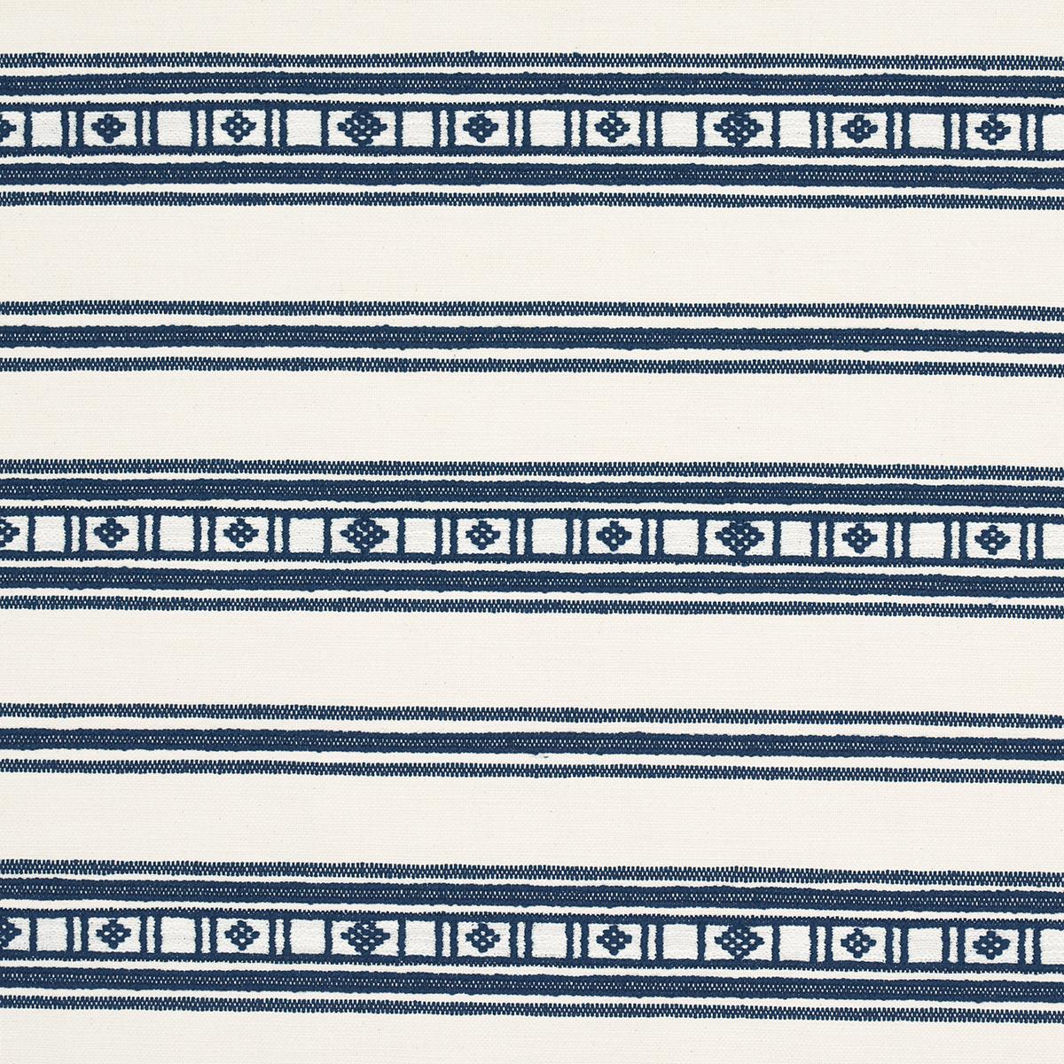Schumacher Buena Vista Indigo Fabric
