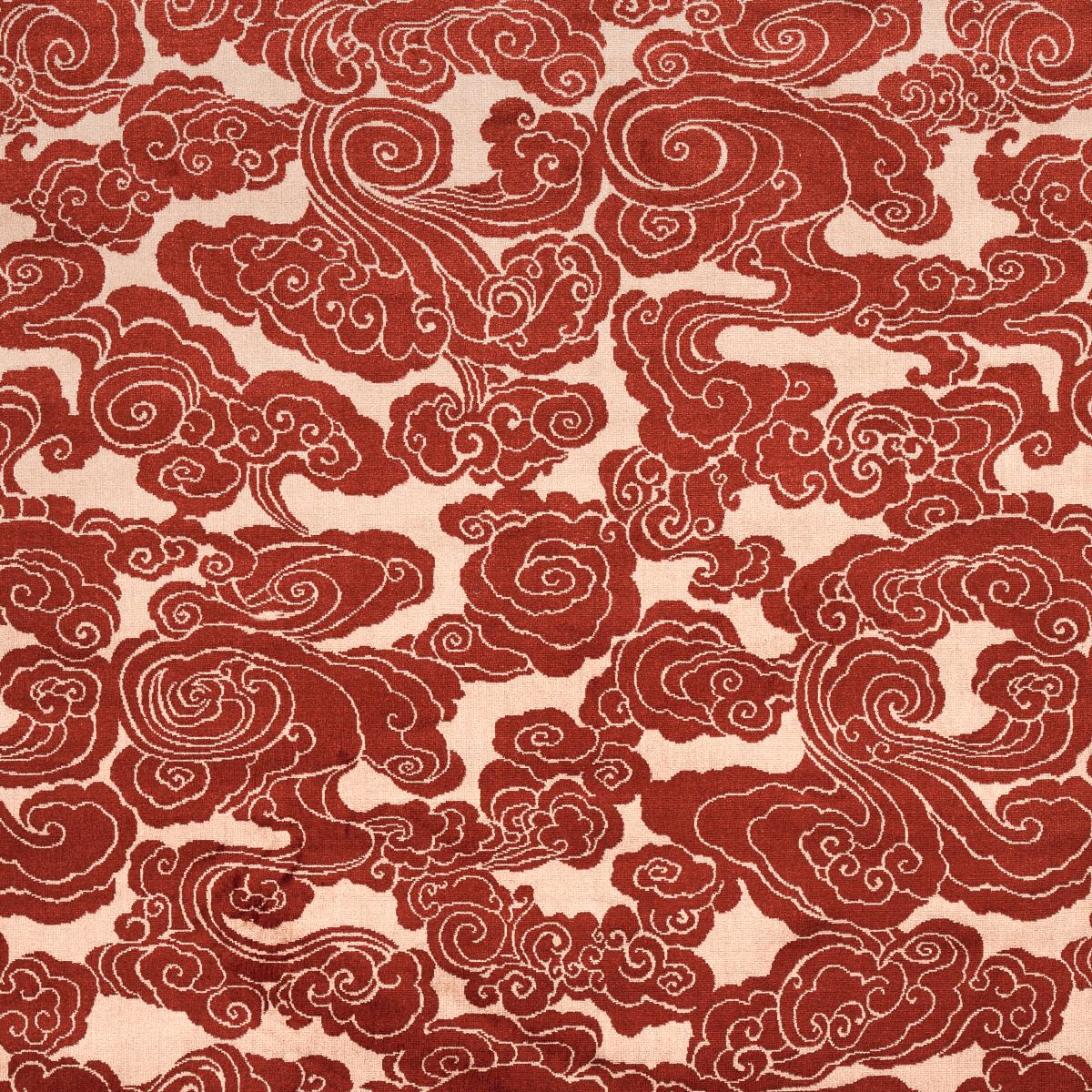 Schumacher Sozan Velvet Cinnabar Fabric