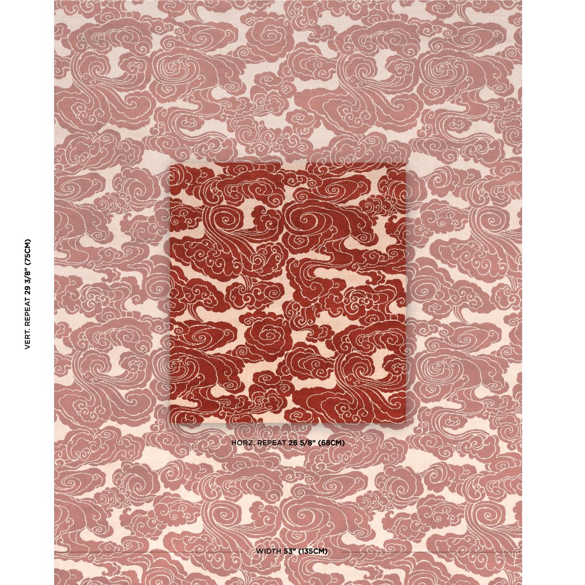 Schumacher Sozan Velvet Cinnabar Fabric