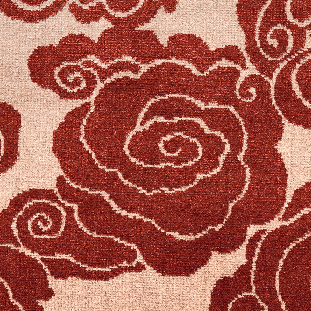 Schumacher Sozan Velvet Cinnabar Fabric