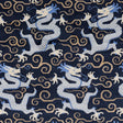Schumacher Bixi Velvet Midnight Blue Fabric