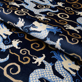 Schumacher Bixi Velvet Midnight Blue Fabric