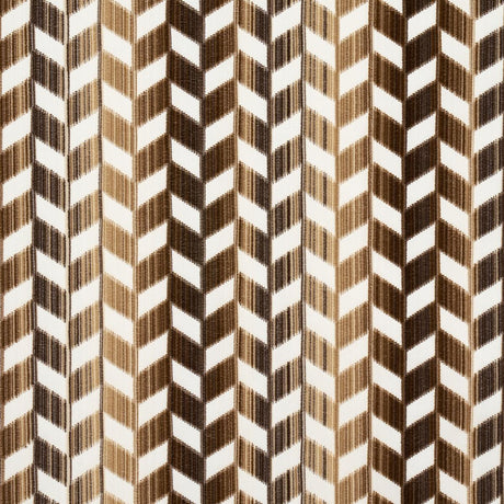 Schumacher Chevron Stri Velvet Gold Fabric
