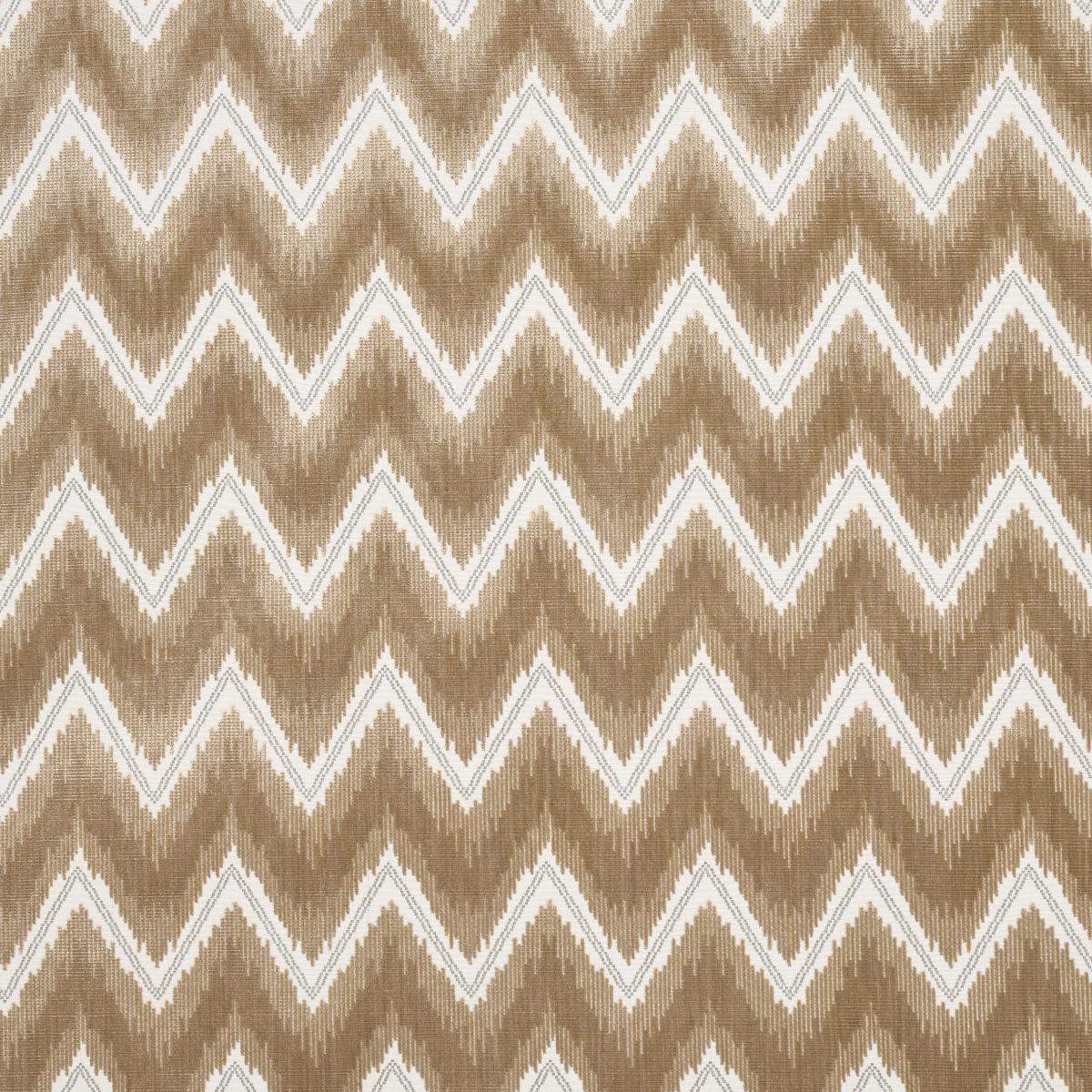 Schumacher Chevron Velvet Gold Fabric